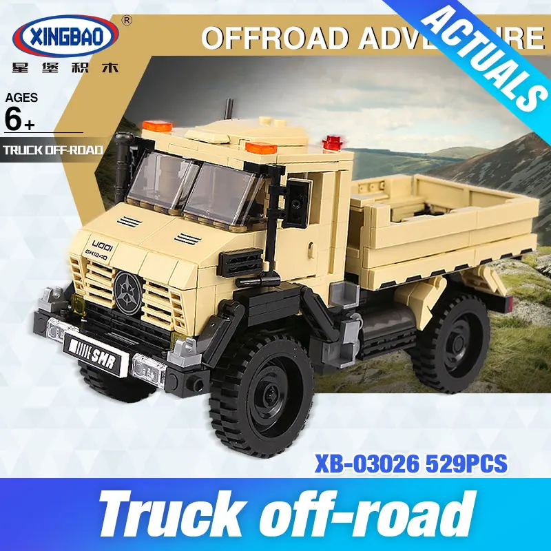 

XingBao 03026 The Super Truck Set Car Series Assemblage Model Building Blocks Bricks Toys 03025 Educational Gifts for Children