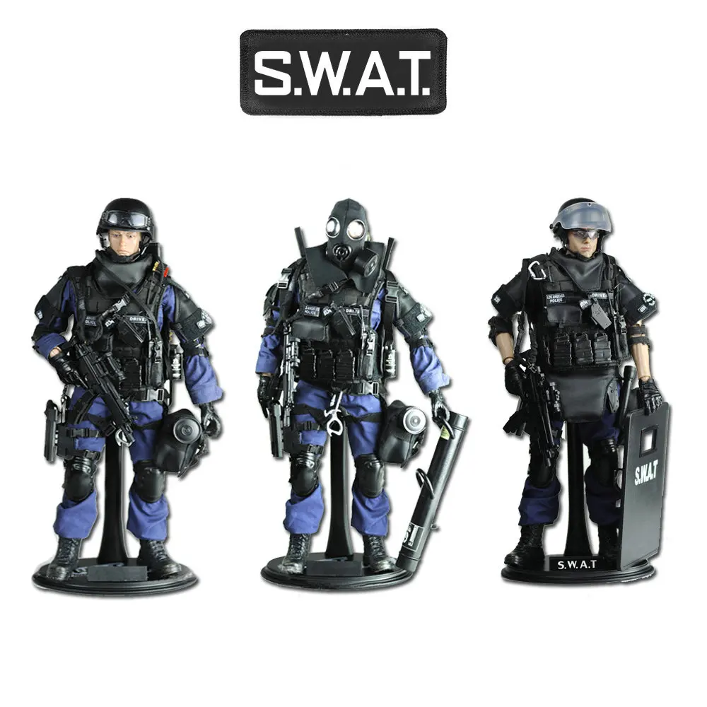1/6 Scale Toy Soldiers Figures Action Model SWAT Armies Soldier Figurines Police Action Figure Boys Toys Birthday Christmas Gift image 2