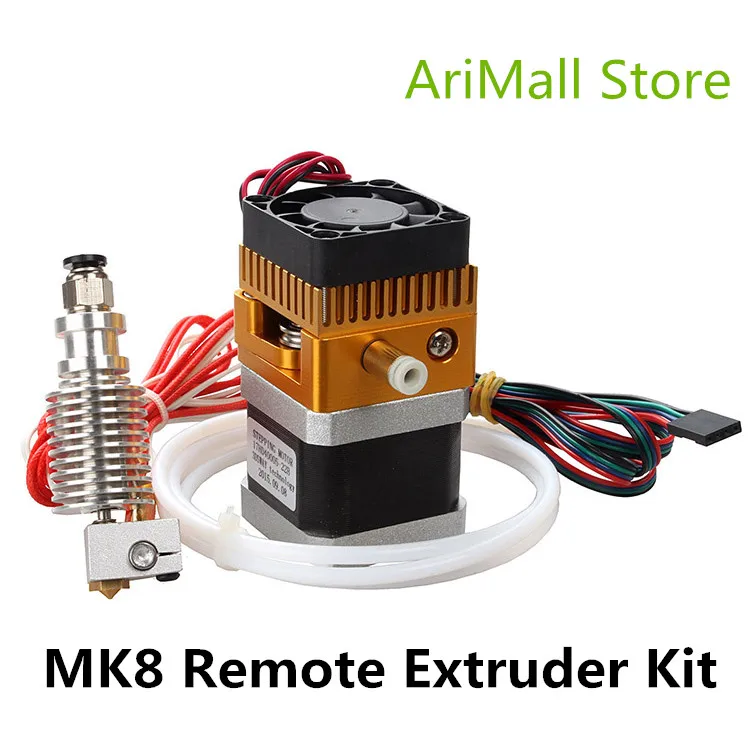 3D-принтеры запчасти новейшие MK8 экструдер комплект с 3d V6 Hotend тефлоновая труба подачи комплект J глава 1,75 мм
