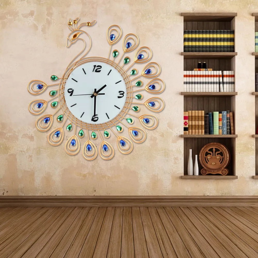 Luxury High Quality Large Antique Diamond Pea Wall Clocks Living Luxury High Quality Large Antique Diamond Pea Wall Clocks Living Room Creative Clock Unique Gift Home Decor In From Garden On