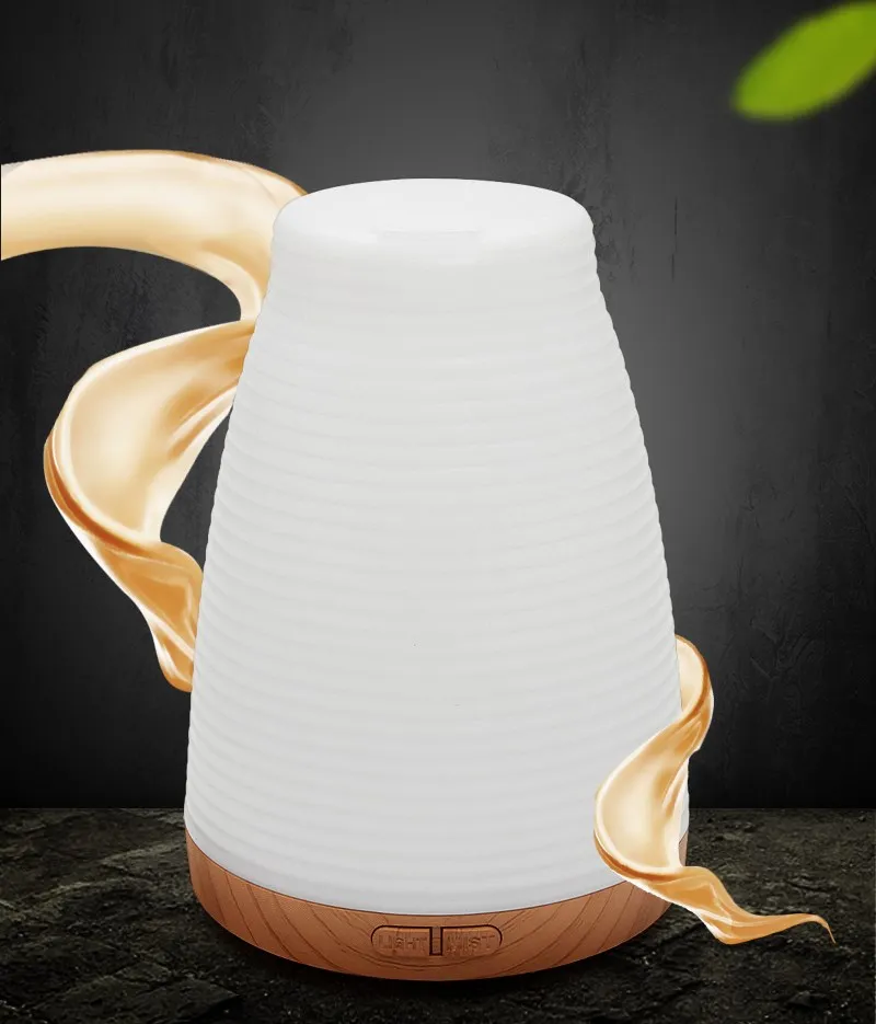 

Ultrasonic Humidifier Aromatherapy Oil Diffuser Cool Mist With Color LED Lights essential oil diffuser Waterless Auto Shut-off