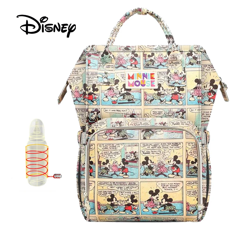 Disney рюкзак для мам, сумка для подгузников, дорожная Большая вместительная Детская сумка, сумка для детских подгузников, сумка для ухода за ребенком, изоляционные сумки - Цвет: City Story