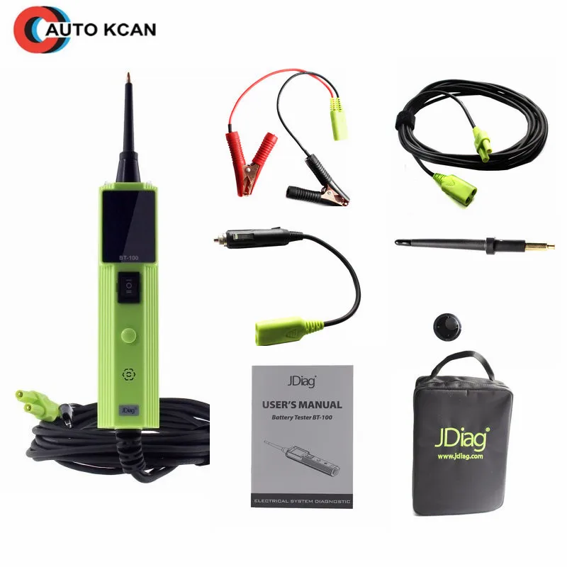 

Original Power Probe JDiag BT-100 Battery Tester BT100 Auto Voltage Vgate PT150/Better Than YD208 With LED Screen DHL Free