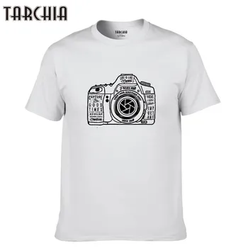 

TARCHIA 2021 New Tees Summer Men Brand Short Sleeve Boy Fashion t-shirt Cotton Casual Camera Homme Print Tshirt T Plus Tops