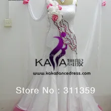 KAKA ТАНЕЦ b13044, органза Ткань Костюмы для бальных танцев Стандартный платье для танцев, вальс танца Конкурс платье, Для женщин, девушка, платье для танцев Костюмы для бальных танцев