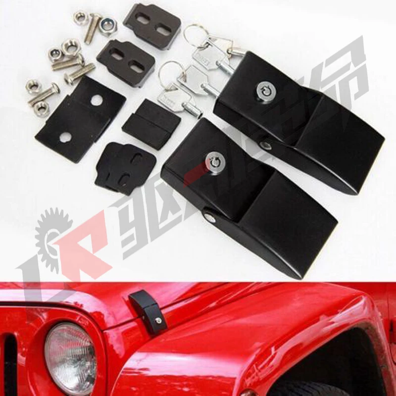 

Wrangler Unlimited Engine Bonnet Hood Metal Locks