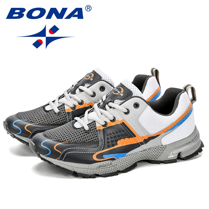 BONA/ стиль; модные мужские трендовые спортивные кроссовки; Повседневные Легкие дышащие удобные кроссовки; мужская обувь на плоской подошве