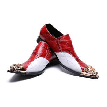 

2019 New Luxury Brand Rivet Metal Tassel High Quality leather shoes Men Dress Shoes Genuine Leather Flat Business Casual Shoes