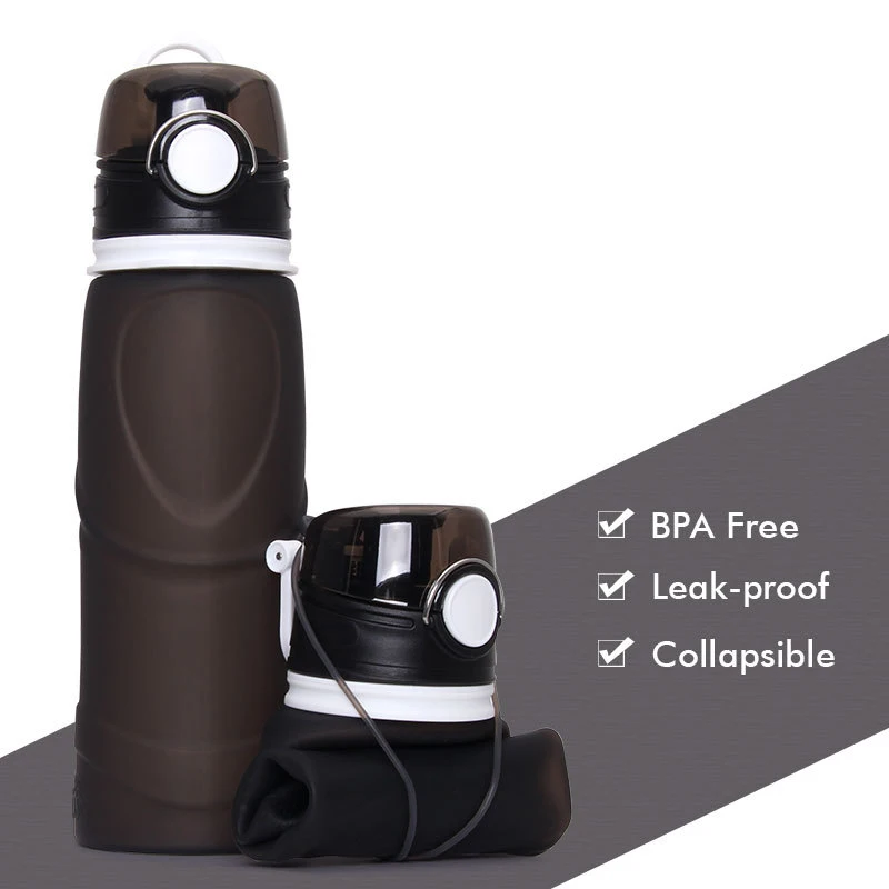750ml Food Grade Silicone Cycling Bottle Foldable Bicycle Outdoor Sport Water Kettle Hiking Climbing Cup Bicycle Hydration U0088 (12)