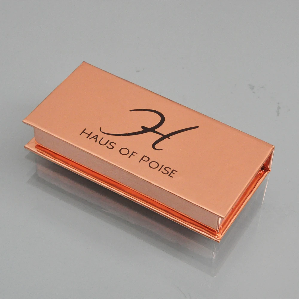 Caixas de Embalagem Caixa de Cílios Case de Embalagem Pcs por Atacado Falsos Chicote Personalizado Logotipo Falso Mink Lash Tira Praça Magnetic Vazio 100 Seu 8 Cílios postiços
