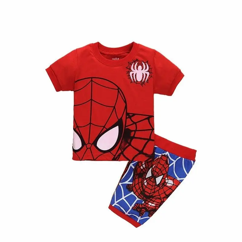 2 7 yrs baby boys clothes spiderman cartoon Kids Sleepwear spiderman