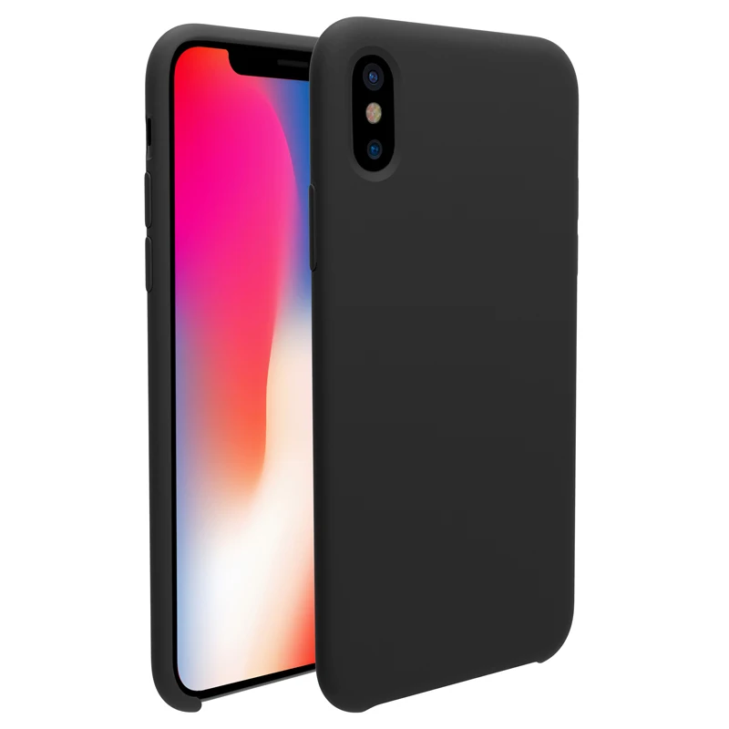 Для iPhone X чехол NILLKIN жидкий Гладкий силиконовый чехол для iPhone X роскошный защитный чехол