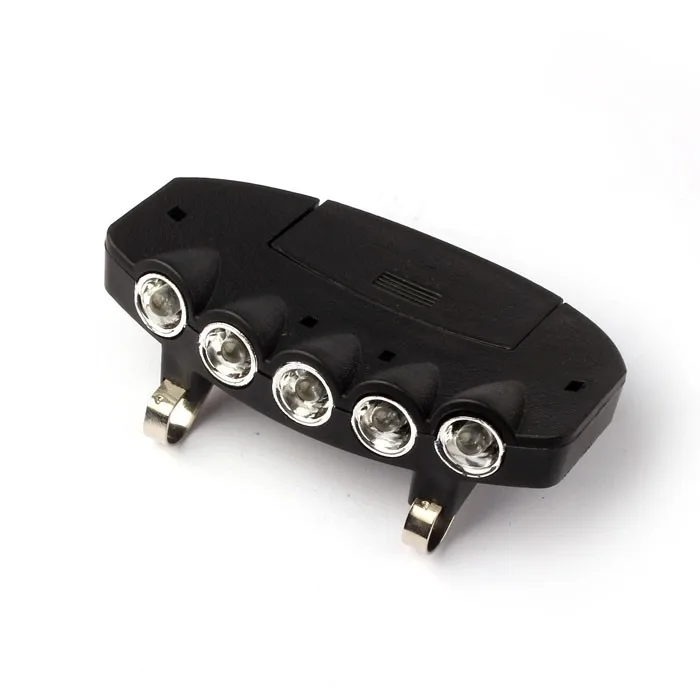 

Outdoor LED Headlamps 5 LED Ultra Bright Cap Clip-On Lamp Flash / Steady ON Night Convenient Fishing Light Head Lantern