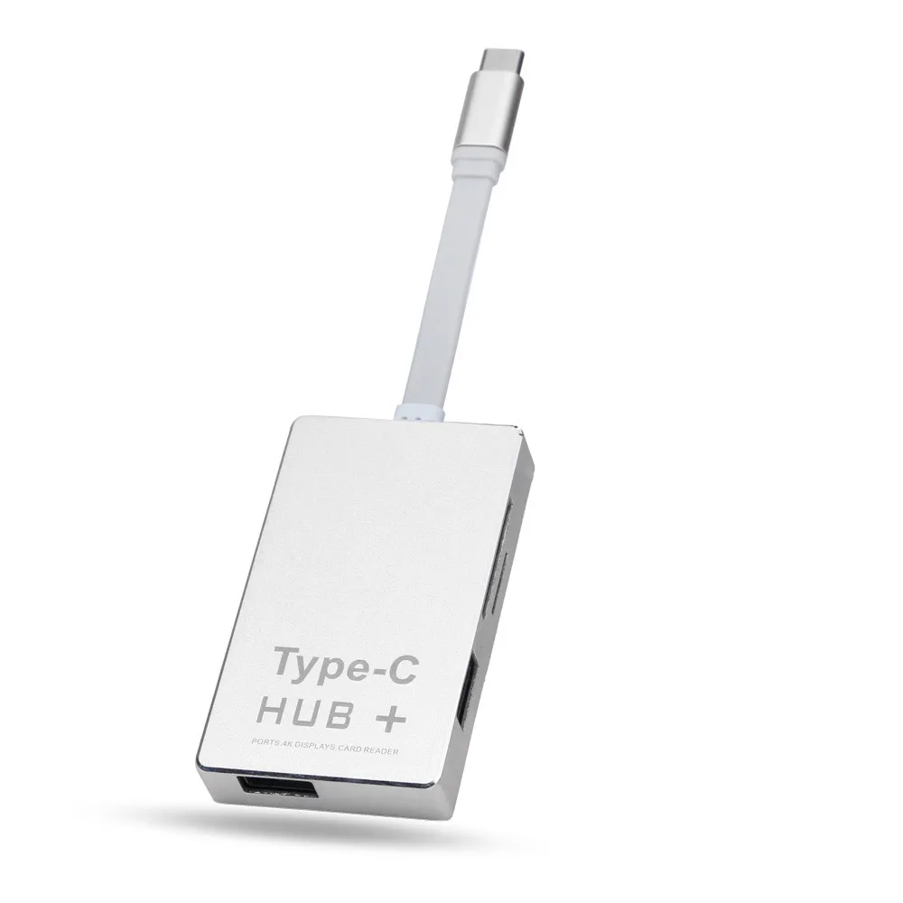 CARPRIE USB Hub High Speed Usb 3.0 Type-c Multi-function HUB Micro SD Card 4K Displays + Charging For Macbook Pro Mac PC Laptop |