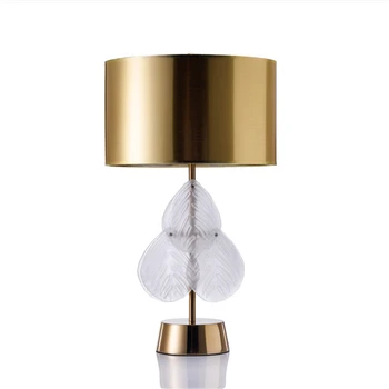 

Modern LED Deak Lamps Gold Crystal Table Lamp Bedroom Bedside Decor Table Lights LED Desk Lights Wedding Room Fixtures Luminaria