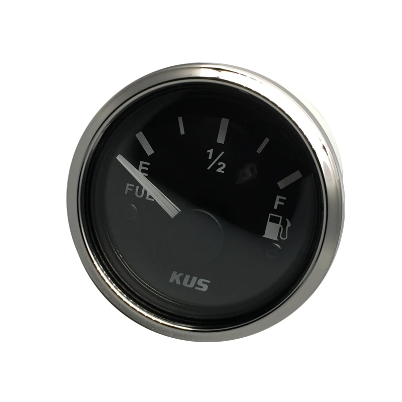 KUS Fuel Gauge Boat Marine Truck Car RV Oil Tank Level Indicator 52mm 0-190ohms