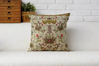 Восточные наволочки для подушек, домашний декор, китайская наволочка, чехол Цветочная подушка, наволочка для декоративных подушек для дивана