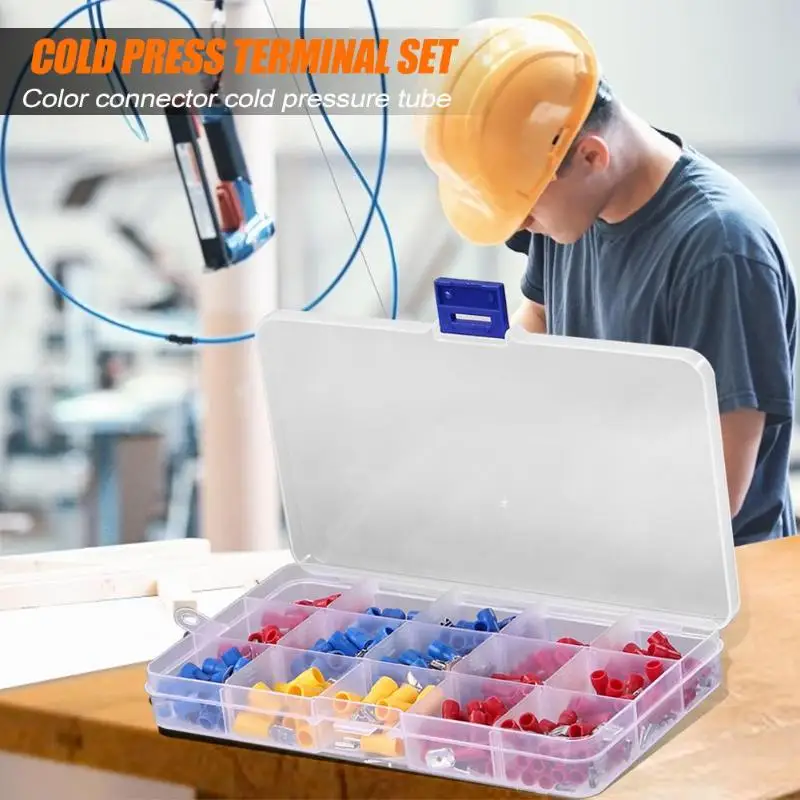 

280pcs Electrical Cable Wiring Connector Insulated Cold-pressed Terminals