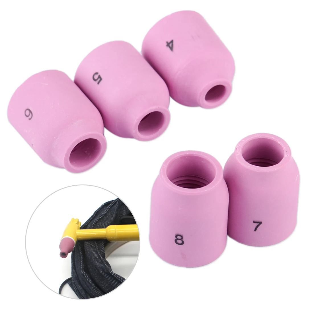 

LETAOSK Ceramics Nozzle Gas Lens Cups Kit Fit For WP-9 WP-20 WP-25 Series TIG Welding TorchAccessories