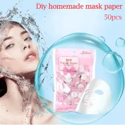Новый 50 шт. DIY одноразовые сжатый маска для лица Высокое качество Красота одноразовые маски Бумага Для женщин естественный уход за кожей