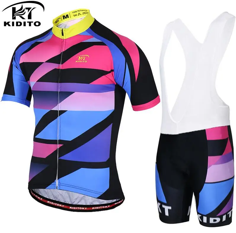 KIDITOKT велосипедная одежда для мужчин MTB велосипедная одежда Maillot Ropa Ciclismo 4 цвета униформа Велоспорт Джерси Набор гоночный велосипед одежда - Цвет: CBJ-BT-1501