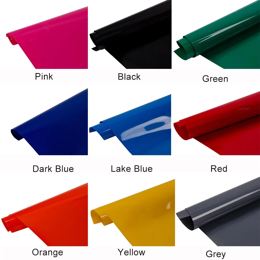 

SUNICE A4 Sheet PU Heat Transfer Film Iron on Clothing DIY Design Vinyl Film Decor T-shirt Hat Bag 10 Colors for Choose