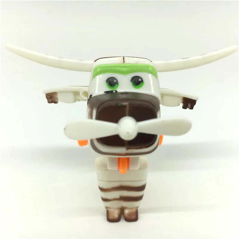 8pc/lot Super Wings Mini Airplane ABS Robot toys Action Figures Super Wing Animation Children Kids Gift In stock