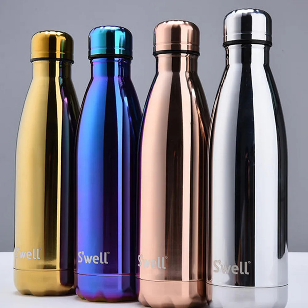 Fashion colour Swell bottle thermos vacuum Cup flask Expansion water