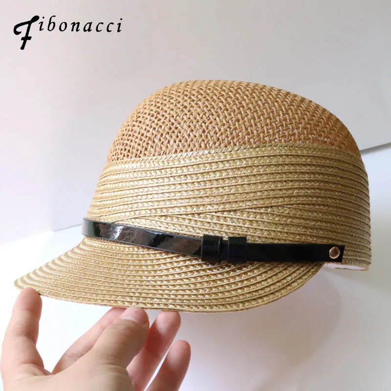 

Fibonacci High Quality Fashion Straw Knight Hats Summer Women Fedora Hat Equestrian Cap