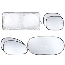 6 шт./лот, универсальный автомобильный солнцезащитный козырек на лобовое стекло автомобиля, Складывающийся чехол, солнцезащитный козырек на переднее окно, защита от ультрафиолета