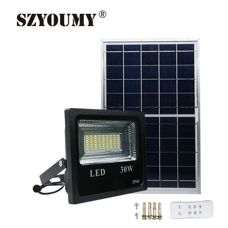 SZYOUMY 50W 100W Solar Flood Light Double Color Outdoor Garden Security Wall Solar Powered LED Flood Light Remote Controller SZYOUMY 50W 100W Solar Flood Light Double Color Outdoor Garden Security Wall Solar Powered LED Flood Light Remote Controller
