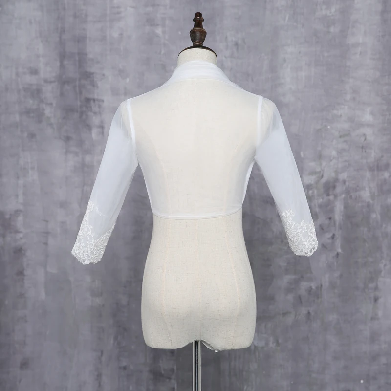 Warm Faux Fur Long Sleeve Ivory Bolero Wedding Wrap Shawl Bridal Jacket Accessories