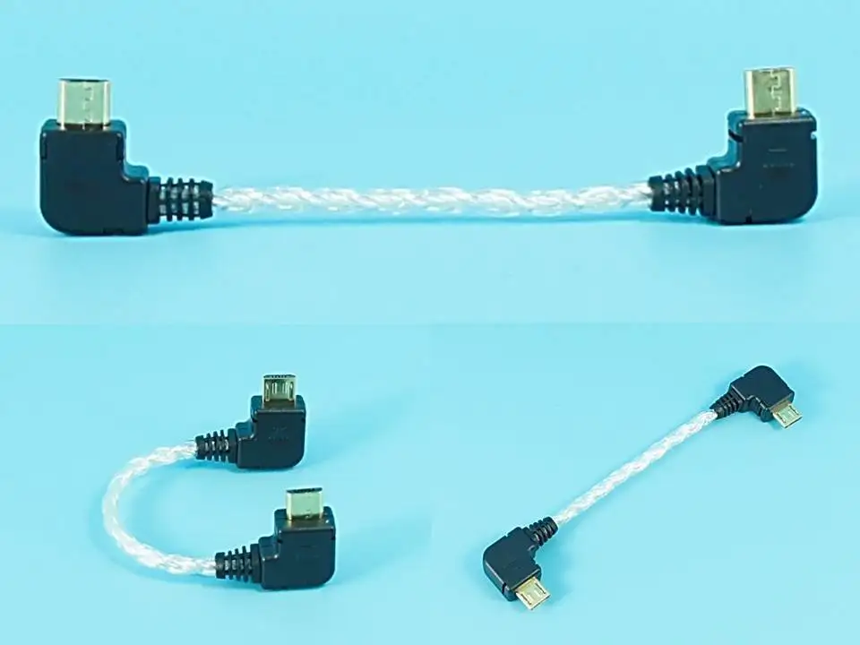 Аудиокабель 10 см с Micro USB на чистый серебристый аудиокабель Hi Fi OTG|usb hifi|usb cable hifiusb to |