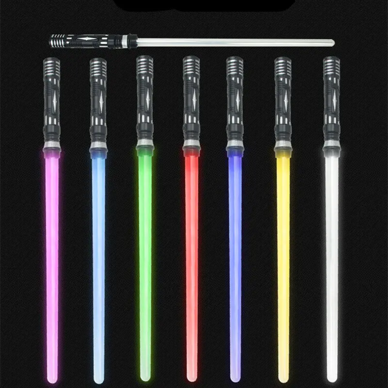 

1 PCS 68cm Star Wars Lightsaber Laser Sword Music Children Outdoor Luminous Cosplay Toy Flashing Toys Boy Girl Gift
