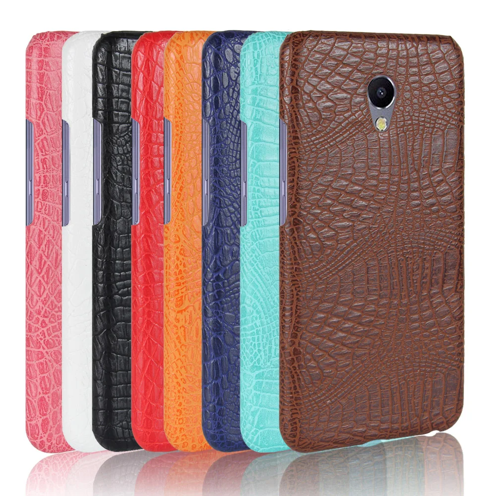 

Meizu M5 Note M5Note 5.5" Case Crocodile Pattern Hard PC+PU Leather Back Cover Hard Case for Meizu M5 Note Shell Cover Protector