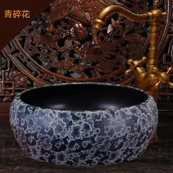 

Europe Vintage Style Ceramic Washing Basin Counter top Bathroom Sink shampoo wash basin