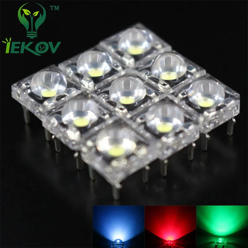 

20pcs LED 5MM RGB COMMON Anode Piranha Super Flux Leds 4 pin Dome Wide Angle Super Bright Light Lamp For Car Light High
