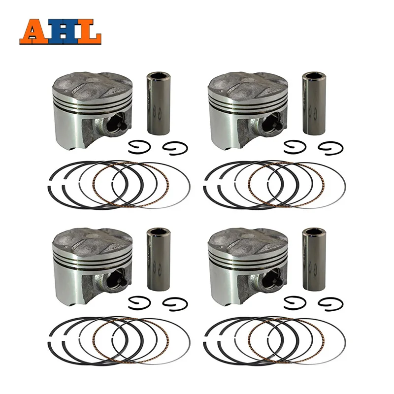AHL 4 Sets Bore 48 mm Piston & Piston Ring Kit for YAMAHA FZR250RR ZEAL