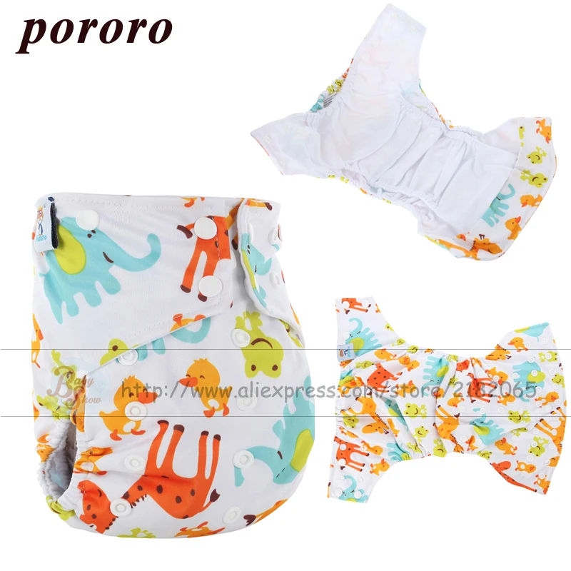 

2019 New Reusable Baby Diaper Nappies AI2 Fralda Printing Merries Pannolini Lavabili Ai2 Diaper Washable Baby Cloth Diaper Cover