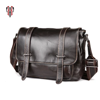 

TIANHOO 2018 new fashion man bags genuine leather cow leather oil wax style mens bag crossbody men leather bag