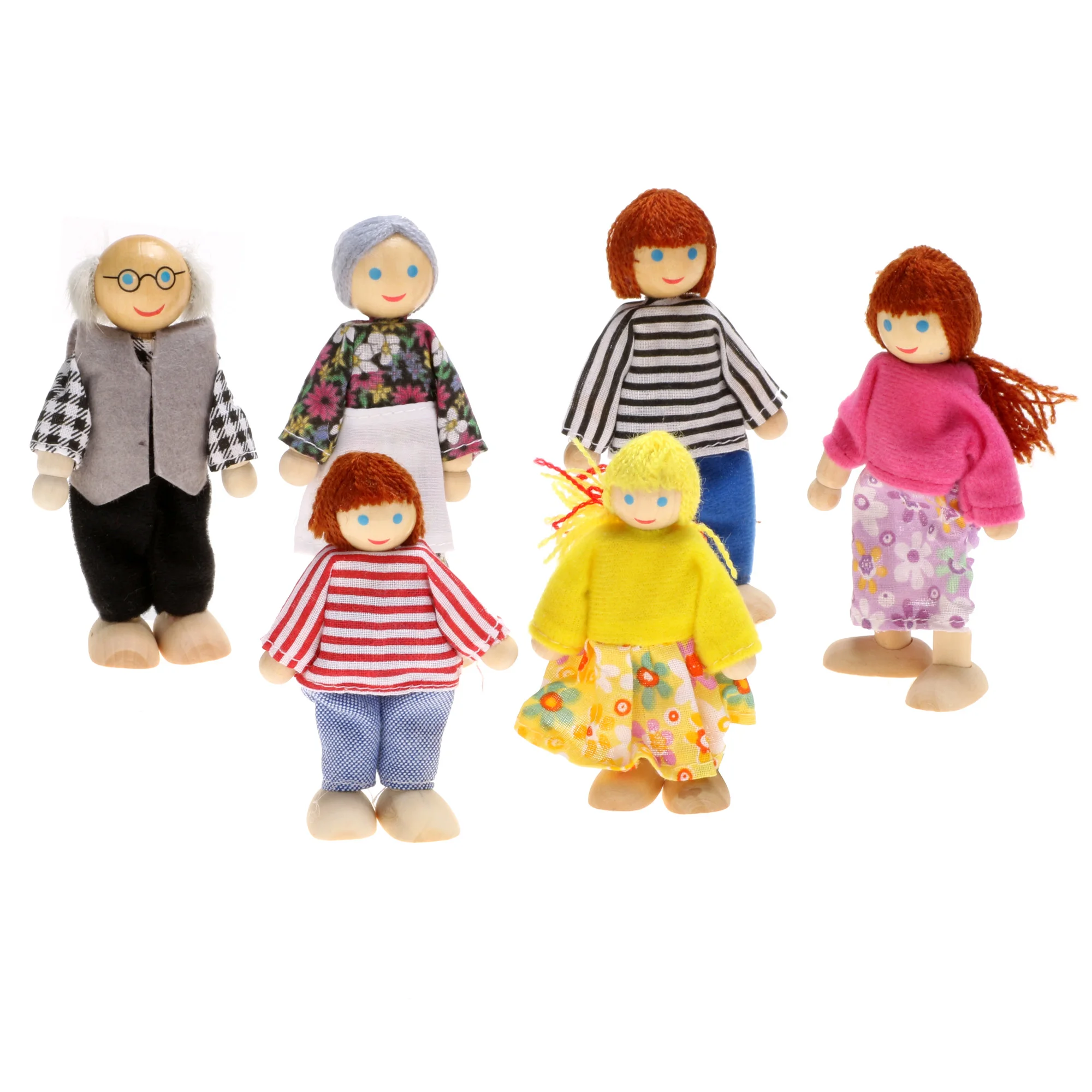 Toys for children doll Baby Doll Toys lovely Family Doll Wooden Toy