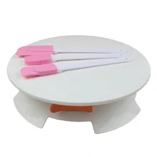 Cake Decorating Mounting Turntable Rotating with Locking and Clarity Scale Strong robust food grade ABS plastic#CL3