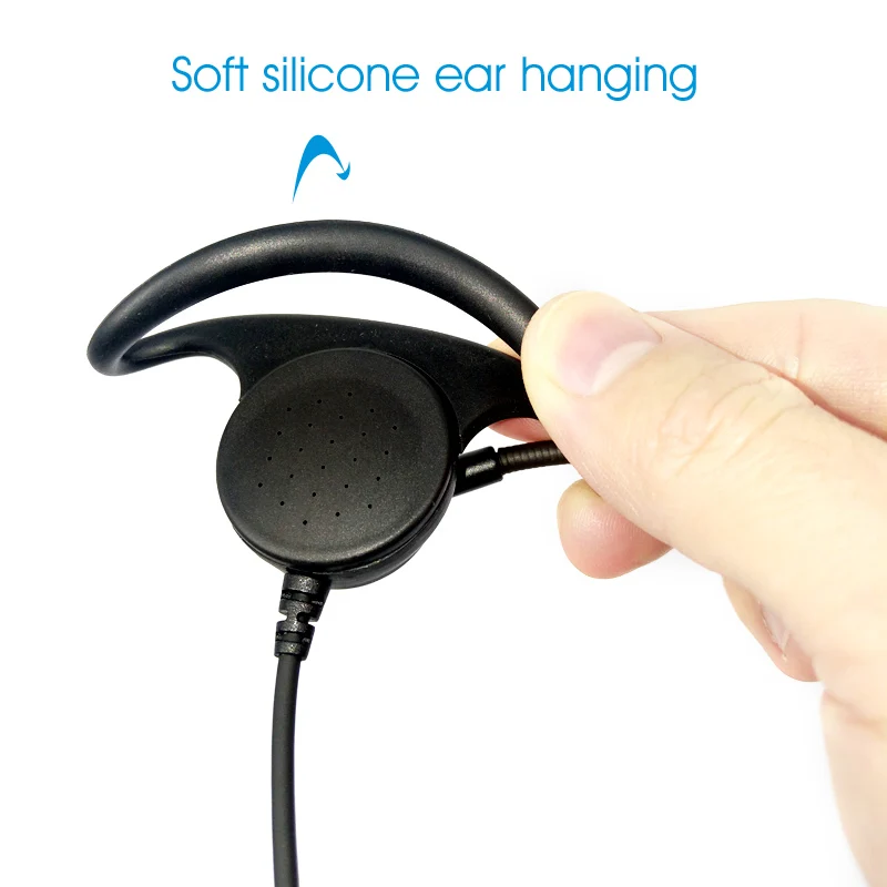 2 Pin D-Shape PTT Earpiece Headset for Kenwood Baofeng Radio 7 IMG_20170331_154446