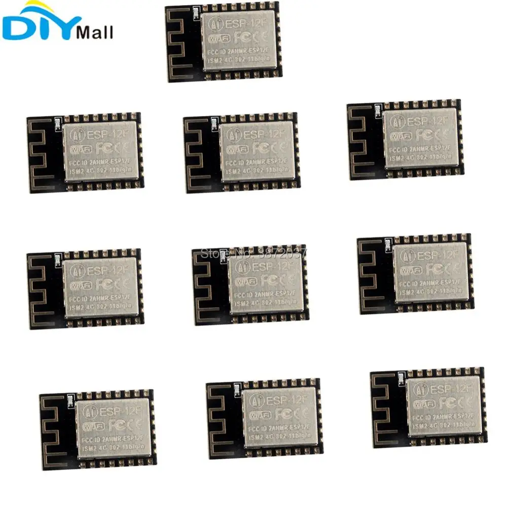 

10pcs/lot ESP8266 ESP-12F ESP12 upgrade ESP-12E Remote Serial Port WIFI Wireless Module 4M Flash