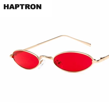 

HAPTRON Vintage Small Oval Sunglasses Men Fashion Brand Alloy Red Pink Women Sun Glasses hippie Retro Glasses oculos de sol
