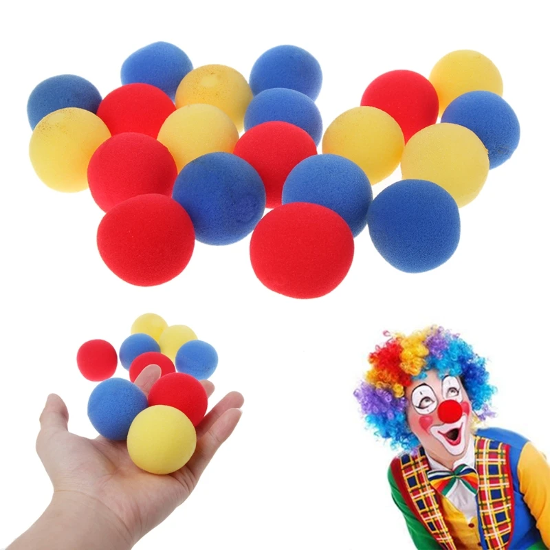 HBB 20PCS 4.5cm Finger Magic Tricks Props Sponge Balls Street Classical