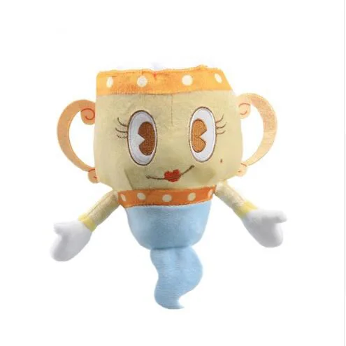 Cuphead игрушка плюшевая игра Cuphead Chalice Mugman BOSS King Dice Ms. Chalice Puphead figura kawaii кукла 25-36cmfor подарок - Цвет: L