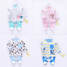 Комплекты одежды для малышей очень мягкие хлопковые костюмы для мальчиков комплекты одежды из 3 предметов для новорожденных девочек Roupas de bebe, боди+ штаны+ верхняя одежда