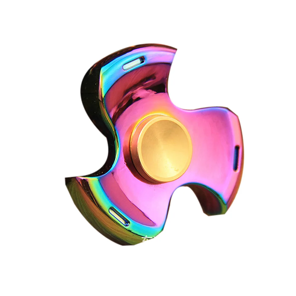 EDC Fidget Spinner Rainbow Finger Stres Carki Toy Hand Spinner 2 Colourful High end Players Time
