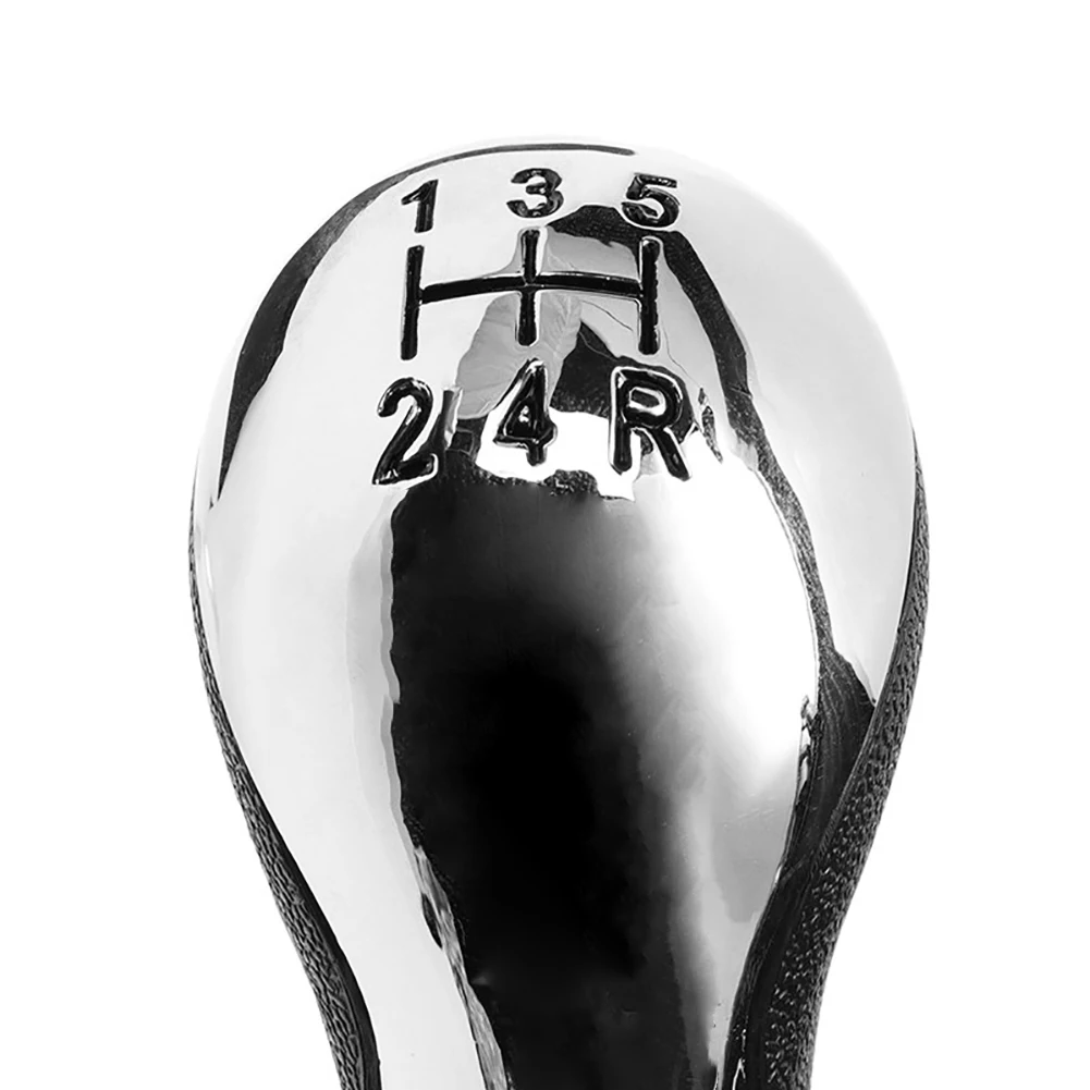 Новинка Хэллоуин 5 скоростей ручная ручка для Citroen C5 01-08 Xsara Picasso 1999-2008 хромированная Автомобильная Серебристая отражающая ручка переключения передач